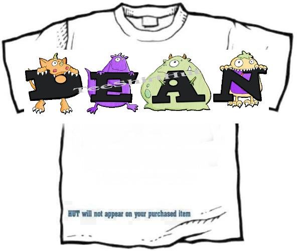 T-shirt, Your Name in the BOOGIE MONSTERS - (youth & Adult Sm - xLg)
