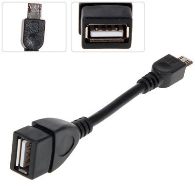 USB 2.0 Female to Micro 5 Pin Male USB OTG Host Extension Cable(NT0022901)