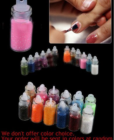 12 color glitter decor nail art powder dust bottle set (bicp.
