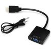 HDV102 High Definition HDMI Male to VGA Female Video Adapter Line with Audio Line(116139201)