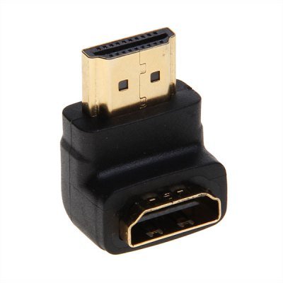 Super 90° Right Angle Port HDMI Male to Female Coupler Adapter Connecter(NT0013301)