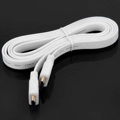 Flat Noodle Shape HDMI Male to HDMI Male Extension Cord for DVD HDTV Game Console - 1.5M(112092705)