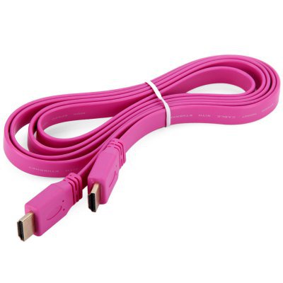 Pink HDMI Male to HDMI Male Extension Cord for DVD HDTV Game Console - 1.5M(112092702)
