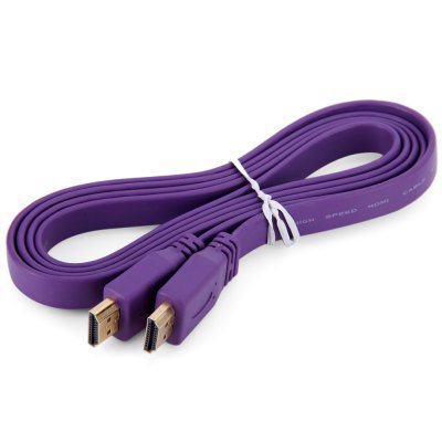 Purple HDMI Male to HDMI Male Extension Cord for DVD HDTV Game Console - 1.5M(112092701)