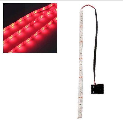 Red 60cm 5050SMD LED PC Computer Case Strip Light Self-adhesive(HT-49842 RED)