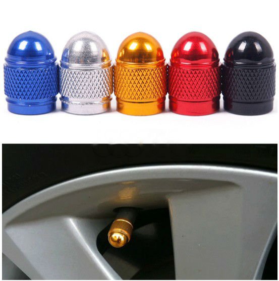 4X Aluminum Bullet Car Truck Pickup Air Port Cover Tire Valve Wheel Stem Cap(BICP051813)