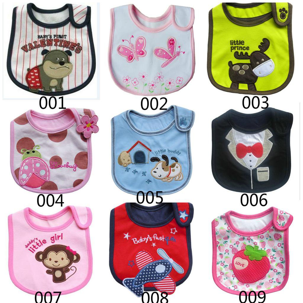 1 Pcs Baby Infants kids bibs/ baby lunch bibs/ cute towel 3 Layer Waterproof (160833350960)