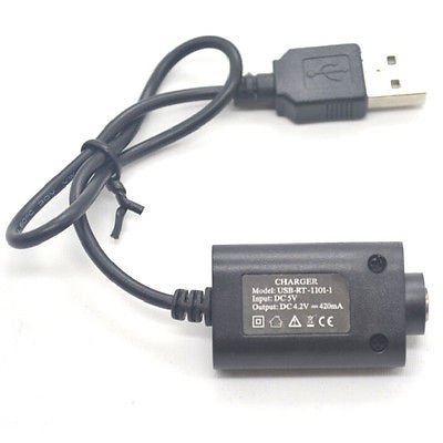 DC 4.2V USB Charger Indicator Light Cable For Electronic Cigarette EGO-T Battery(390971776676)