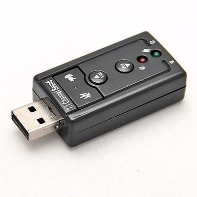 USB 2.0 12Mbps Virtual 7.1-Channel CH 3D Audio Sound Card Adapter (400727445266)