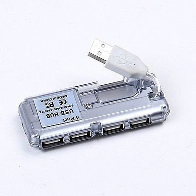 HIGH SPEED 4 PORT MINI USB HUB LAPTOP PC (400732369675)