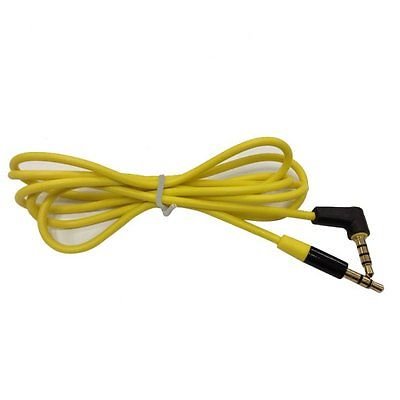 Yellow 3.5mm 1/8" Headphone Audio Replacement Cable Car AUX Cord For Soul Elite