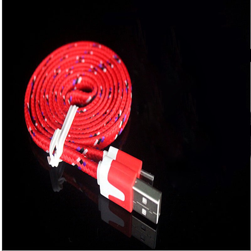 Red Braided 9FT/3M Micro USB Cable For Galaxy S4 3 2 Note II Dealsbest