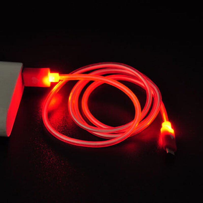 Red LED Light USB 2.0 Male A to B 1.0m Cable Type Data Charger For Samsung Dealsbest