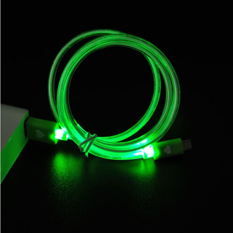 Green LED Light USB 2.0 Male A to B 1.0m Cable Type Data Charger For Samsung Dealsbest