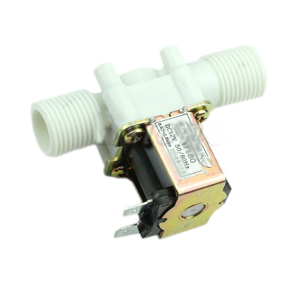 12V Electric Solenoid Valve Magnetic DC N/C Water Air Inlet Flow Switch 1/2" Dealsbest