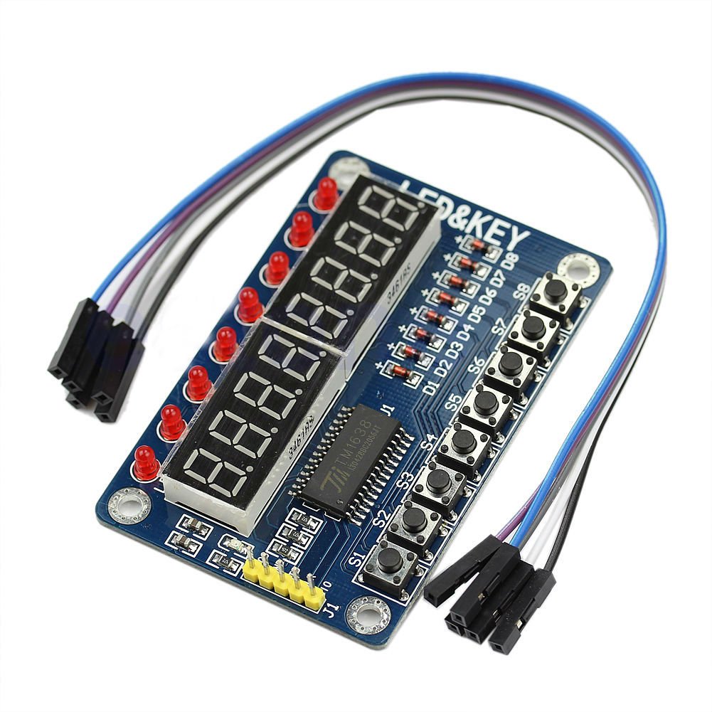For AVR Arduino New 8-Bit Digital LED Tube 8-Bit TM1638 1pc Key Display Module Dealsbest