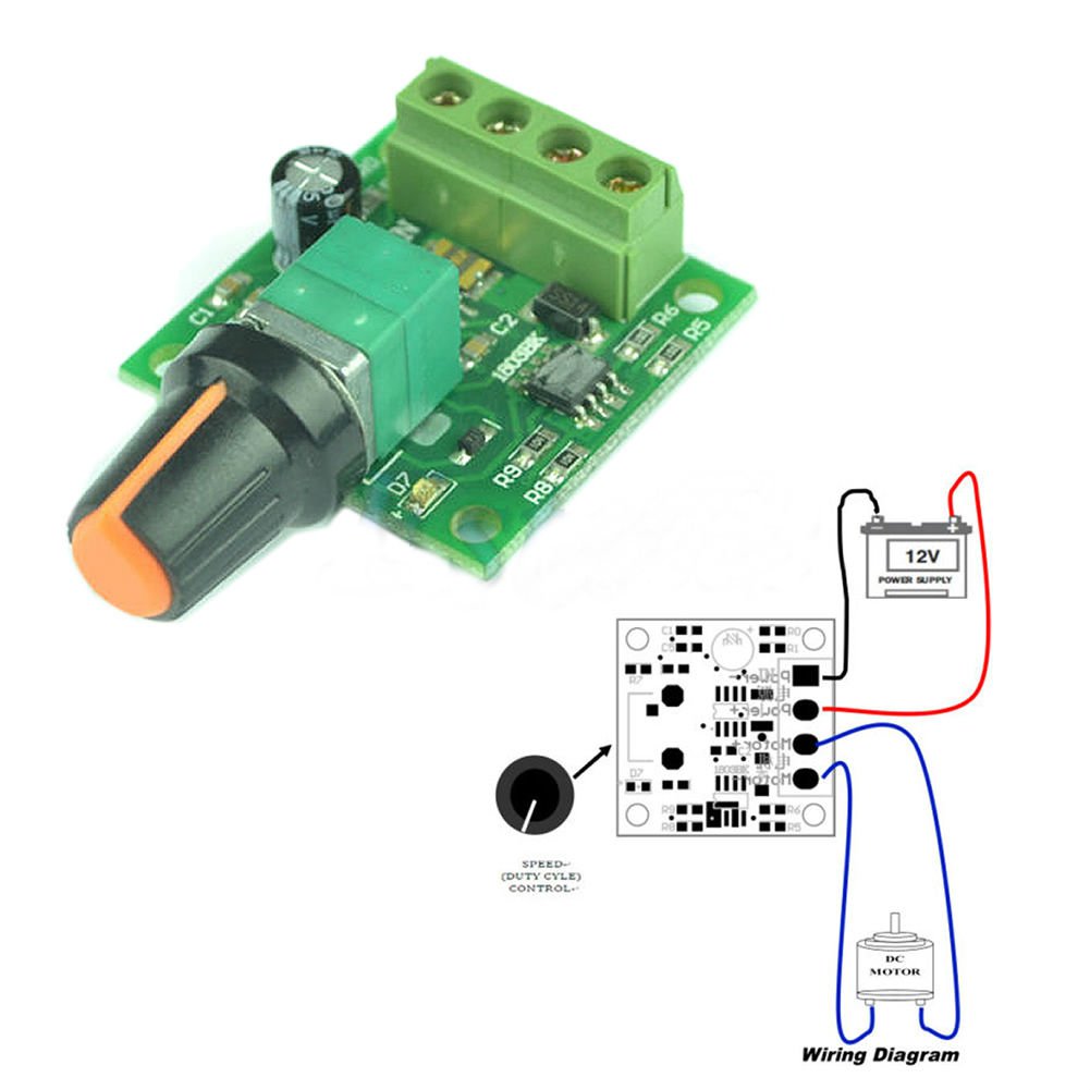 DC 1.8V 3V 5V 6V 12V 2A Low Voltage Motor Speed Controller PWM 1803B Dealsbest