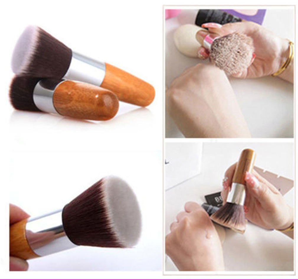 Pro Makeup Powder Blush Face Cheek Flat Contour Brush Foundation Cosmetic Tool