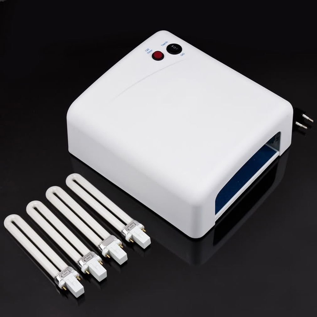 36W UV Nail Art Lamp Gel Curing Tube Light Dryer 220V EU Plug