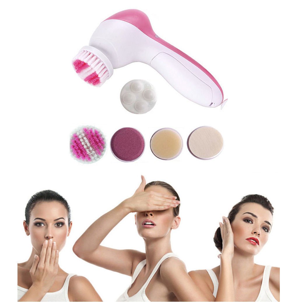 5-1 Multifunction Electric Face Facial Cleansing Brush Spa Skin massage
