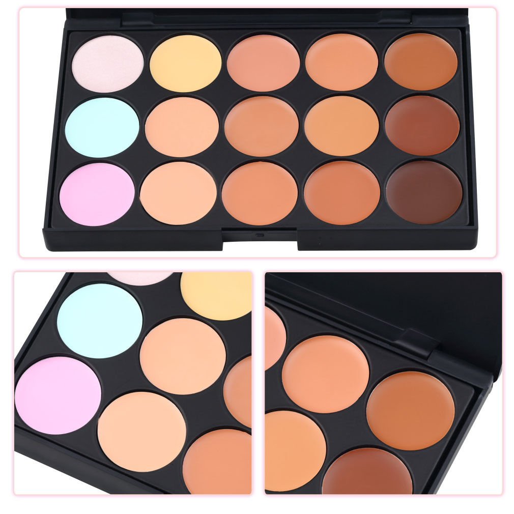 15 Colors Professional Salon/Party Contour Face Cream Makeup Concealer Palette DB