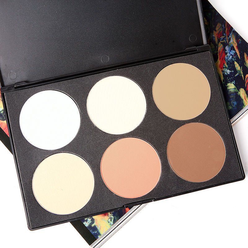6 Color Makeup Cosmetic Blush Blusher Contour Palette Makeup Pressed Powder DB