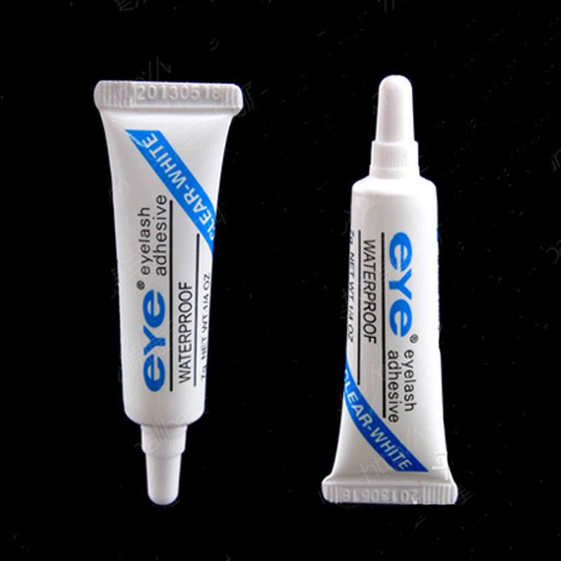 1 x Clear White Waterproof False Eyelashes Makeup Adhesive Eye Lash Glue Black