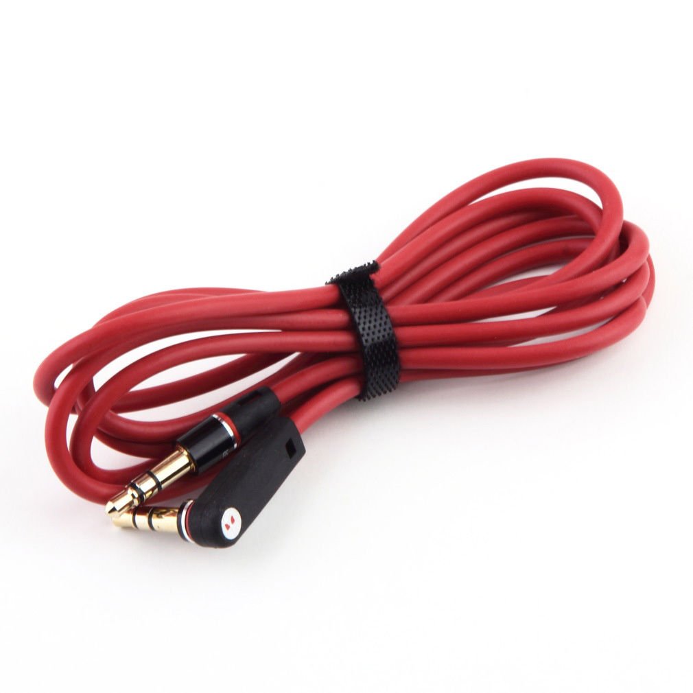 3.5mm 4 Pole Male to Male Record Car aux Audio Cord headphone connect Cable