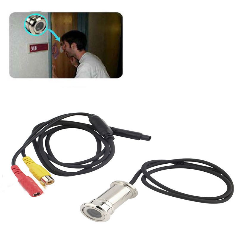 Mini 1/4"CMOS Sensor Surveillance CCTV Door Eye Hole Security Color Camera