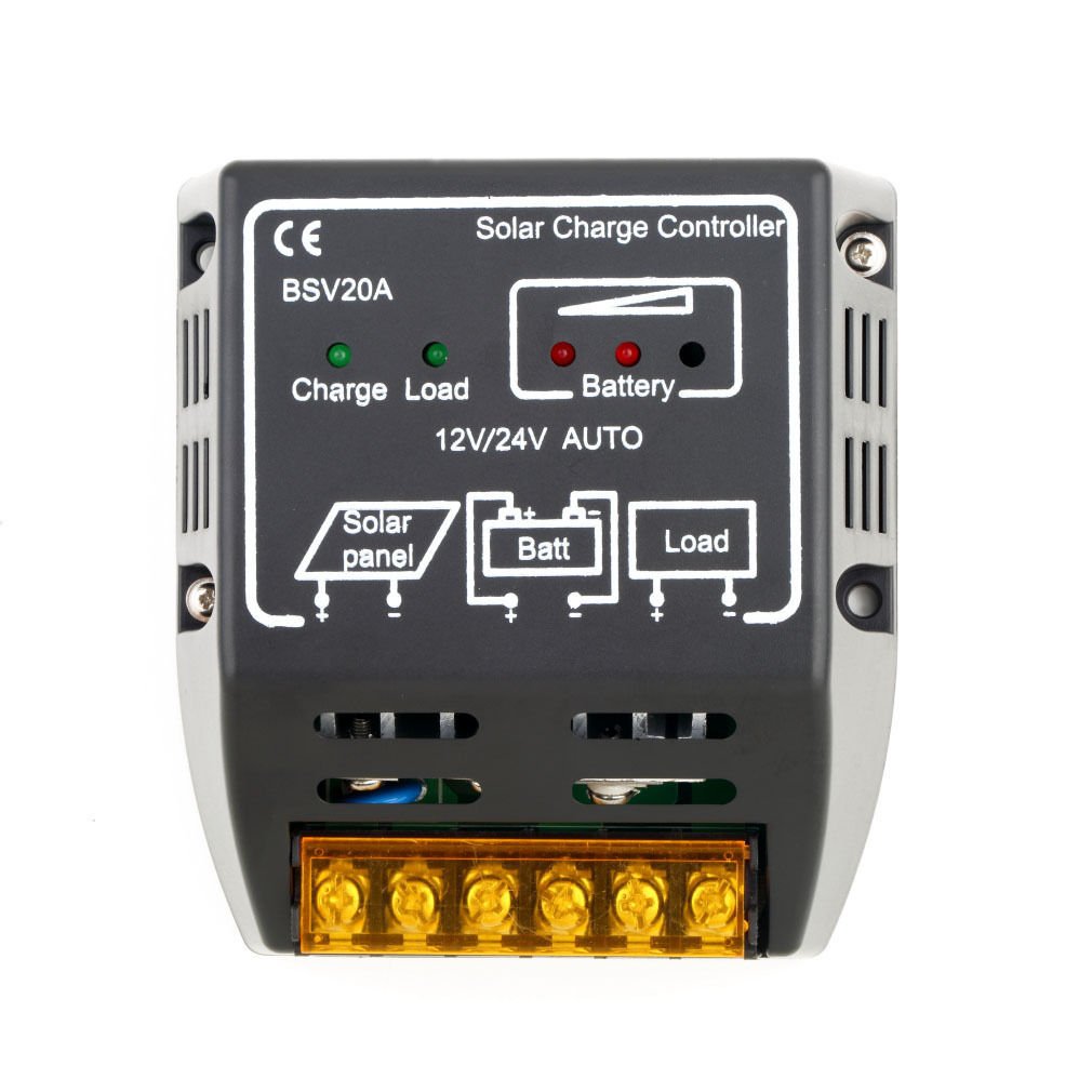 20A 12V/24V Solar Panel Charge Controller Battery Regulator Safe Protection DB