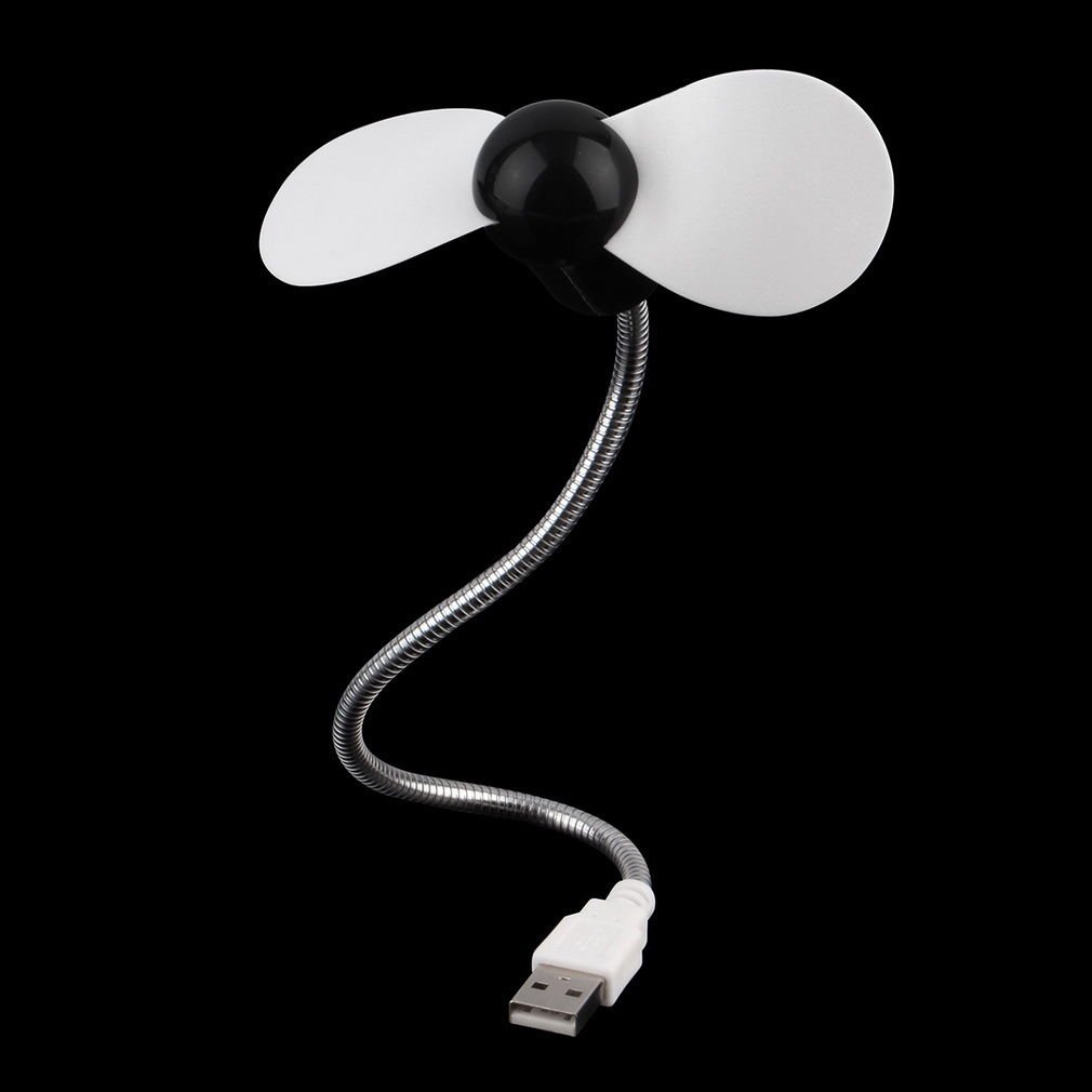 Black Flexible USB Mini Cooling Fan Cooler For Laptop Desktop PC Computer DB