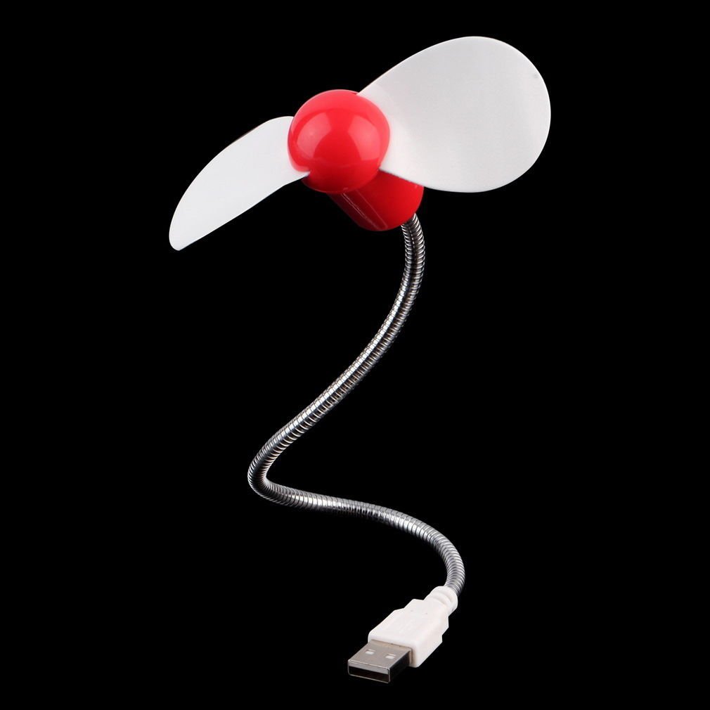 Red Flexible USB Mini Cooling Fan Cooler For Laptop Desktop PC Computer DB
