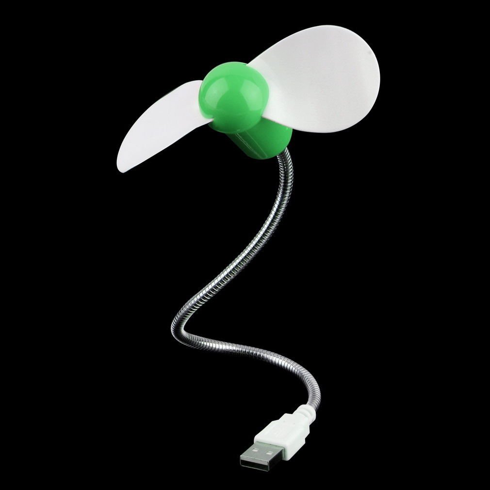 Green Flexible USB Mini Cooling Fan Cooler For Laptop Desktop PC Computer DB