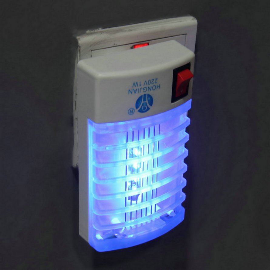 LED Socket Electric Mosquito Fly Bug Insect Trap Night Lamp Killer Zapper DB