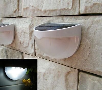 Solar Power Powered Outdoor Garden Light Gutter Fence Wall Roof Yard LED Lamp db