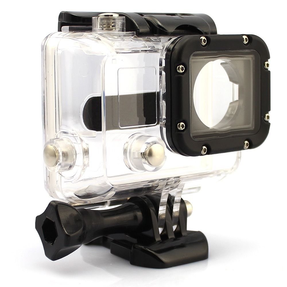 Clear Waterproof Dive Housing Case Skeleton W/ Lens For Gopro Hero 3 3+ 4 Camera db