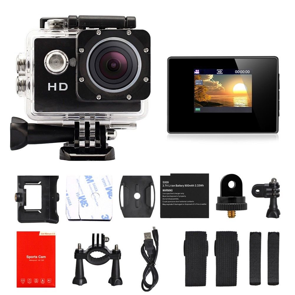 SJ4000 HD Full 720P Helmet Sports DV Action Mini Waterproof Helmet Camera db