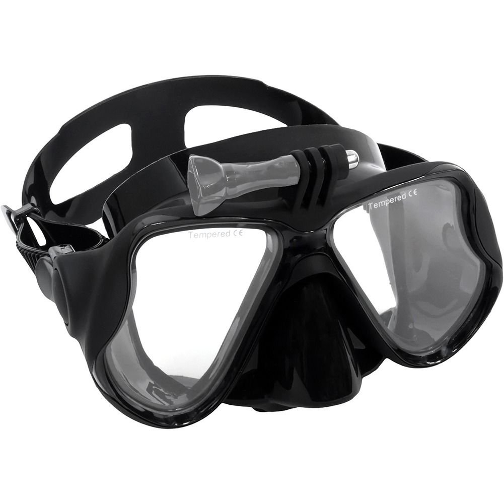 Black GoPro Hero 2 3 3+ 4 Scuba Diving Glasses Swimming Face Mask Snorkel Camera Mount db