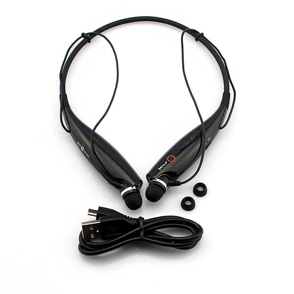 Black Universal Wireless Bluetooth Sports Stereo Headset Headphone For iPhone For Sony db