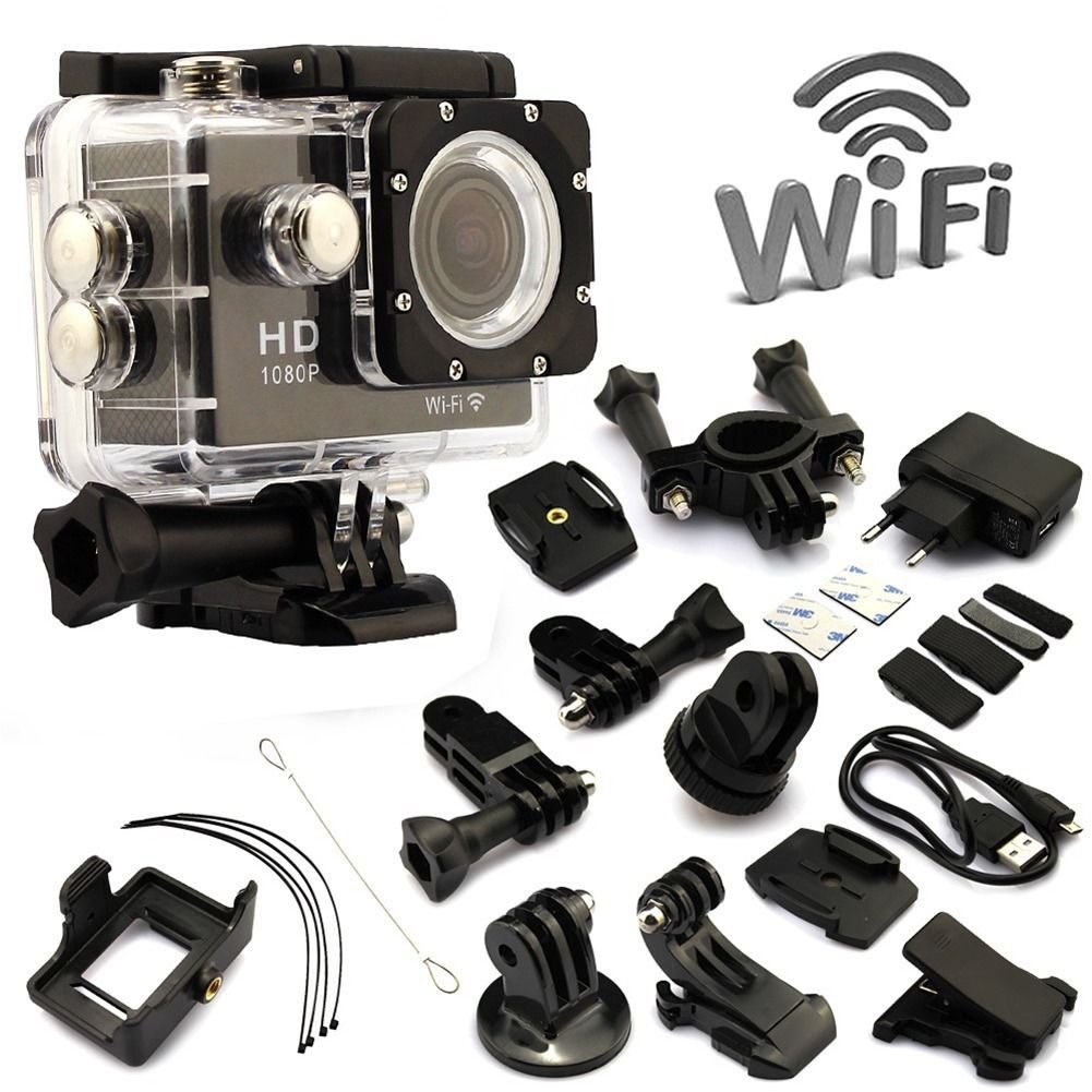 Full HD 1080P SJ4000 12MP Car Cam Wifi Sports DV Action Waterproof Camera Black db