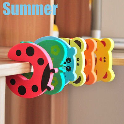 7pcs Bendy Cartoon Door Drawers Cupboard Safety Lock For Child Kids Baby DB