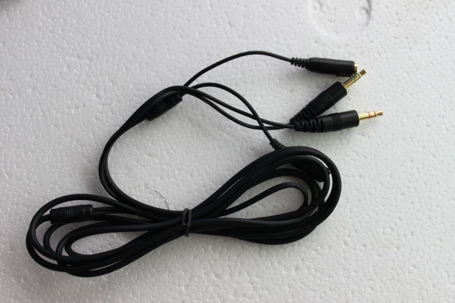 2M/6FT 3.5mm SteelSeries Siberia V2 Neckband Headset Extension Cable Black