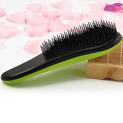1 x Purple Magic Handle Tangle Detangling Comb Shower Hair Brush Salon Styling Tamer db