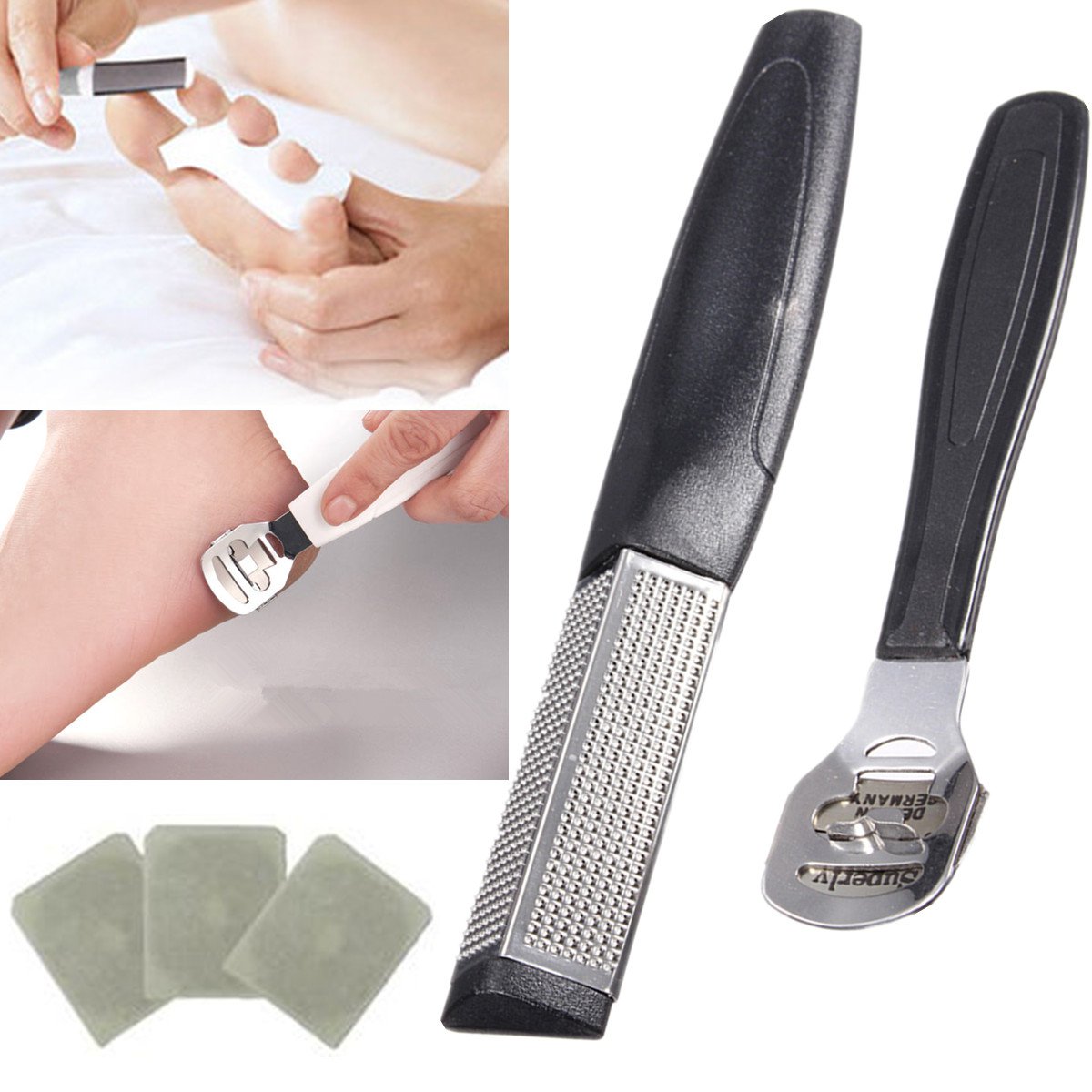 Manicure Pedicure Tools Hard Skin Callus Corn Cuticle Remover Shaver Cutter Foot Rasp Pedicure File