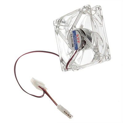 Computer PC Case Cooling 80mm Fans 4 LED Blue ONE PCS DB