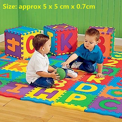 Colorful Puzzle Kid Educational Toy A-Z Alphabet Letters Numeral Foam Mat db