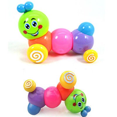 Kids Baby Developmental Educational Toy Lovely Colorful Caterpillar Wind-up Toys db
