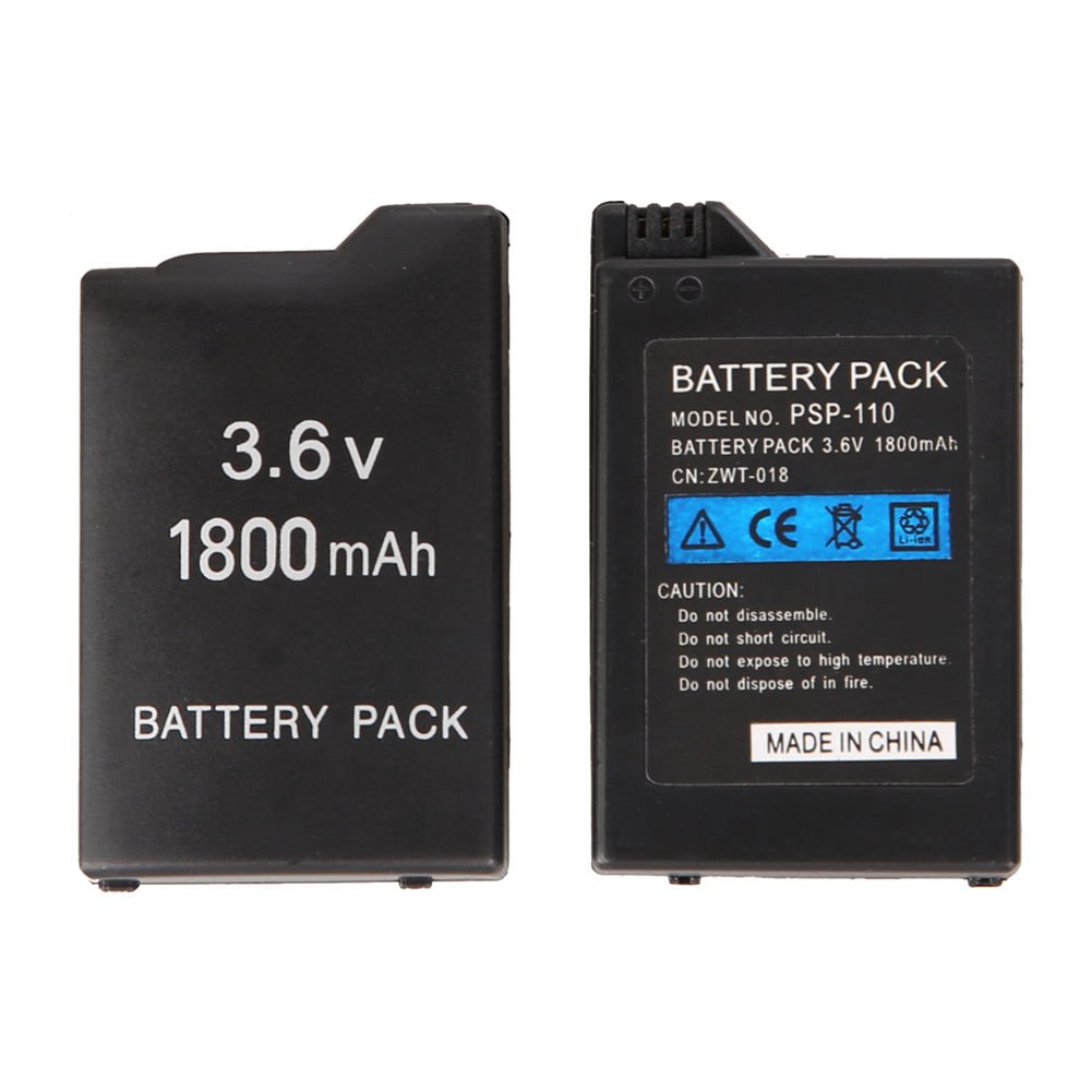 2pcs New 1800mAh 3.6V Rechargeable Battery Pack for Sony PSP 1000 1001