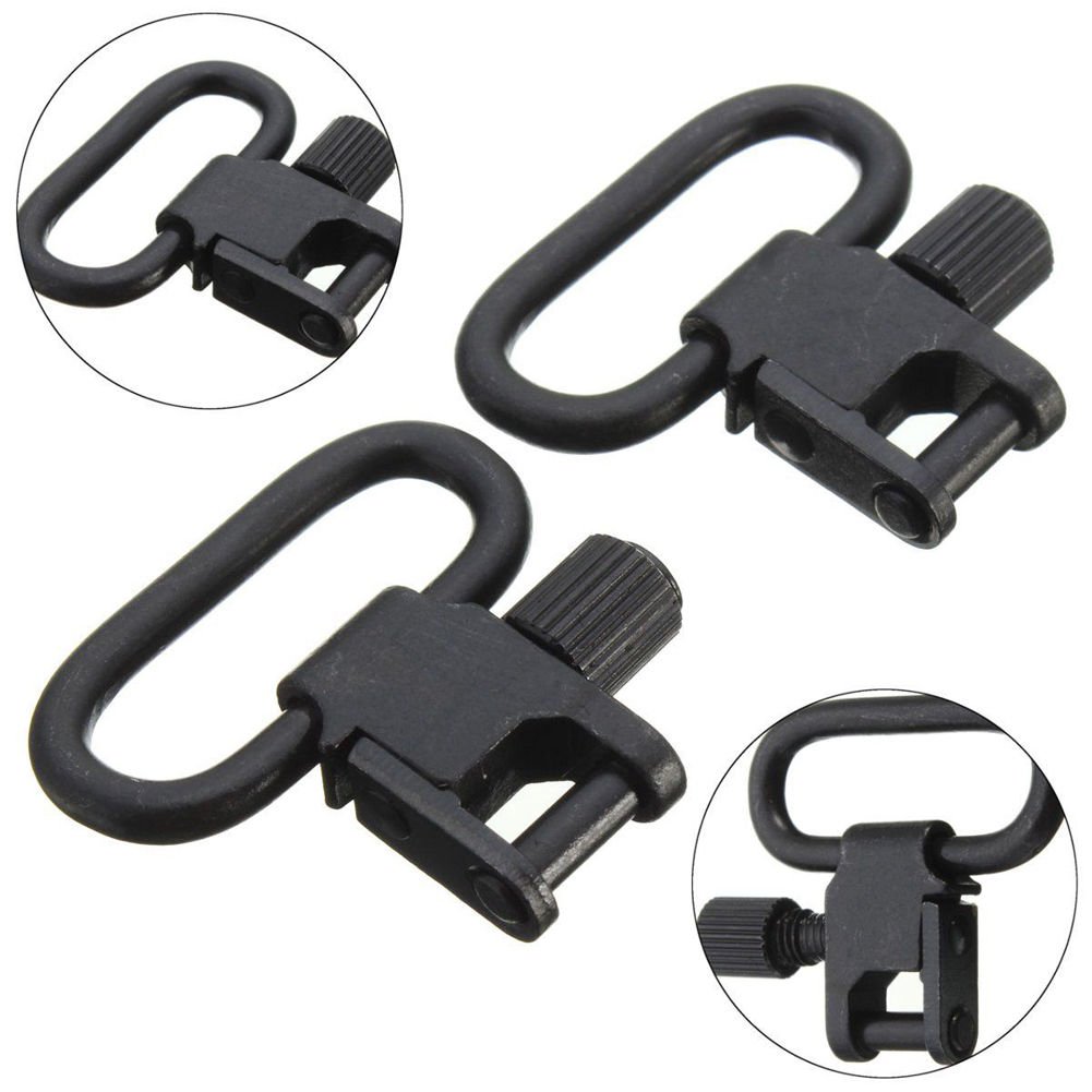 2pcs Quick Detachable 1'' Sling Swivel Hunt Accessories Kit for Rifle Shoot db