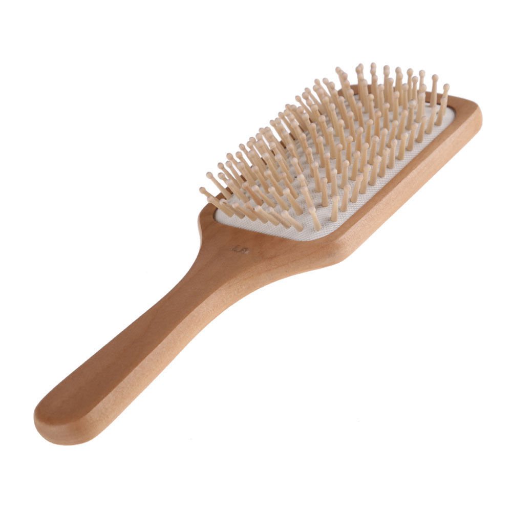 Natural Bamboo Wood Massage Comb Air Cushion Health Large-Panel Comb db